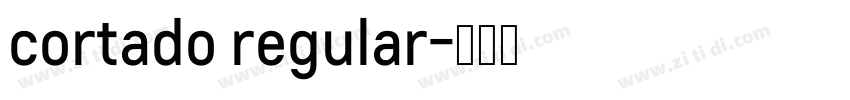 cortado regular字体转换
